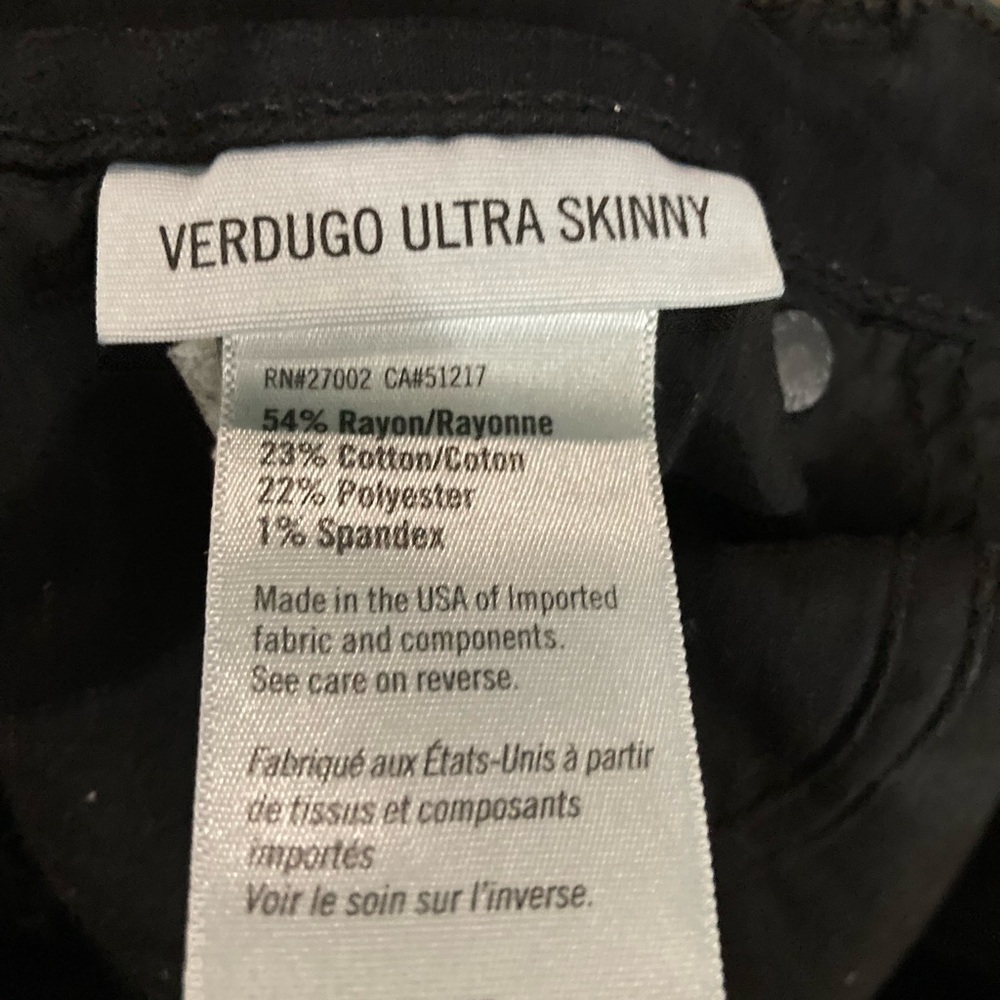 Paige Verdugo‎ Ultra Skinny Women’s Black Jeans Size 28 - Picture 6 of 6